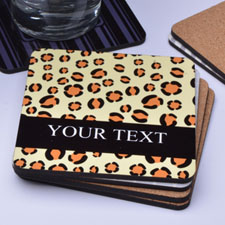 Personalized Leopard Print Skin (One Coaster)