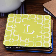 Personalized Name Apple Links (One Coaster)