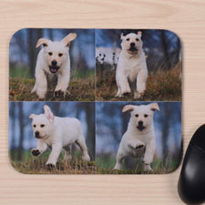 Custom Printed Four Collage Design Mouse Pad