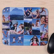 Custom Printed Nineteen Collage Instagram Round Mouse Pad