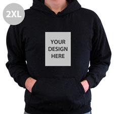 Custom Printed Full Photo Black Sweatshirt, 2XL
