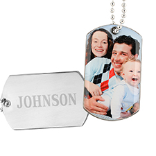 Personalized Picture Perfect Photo Dog Tag Pendant