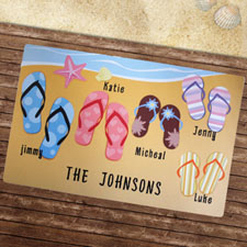 Personalized Flip Flops Beach House