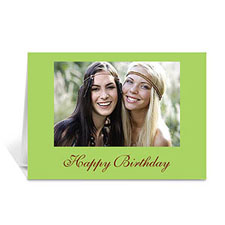 Birthday Lime Photo Cards, 5x7 Folded
