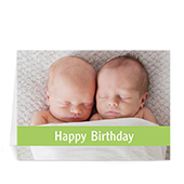 Birthday Lime Photo Cards, 5x7 Folded Causal
