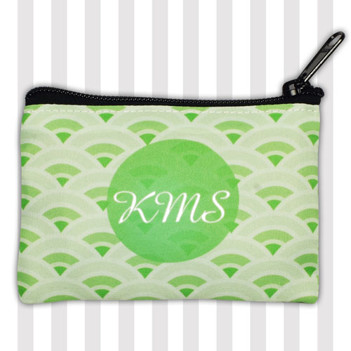 Grass and Lime Monogram Fan
