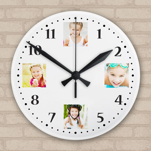 Precious Memories Photo Collage Acrylic Clock