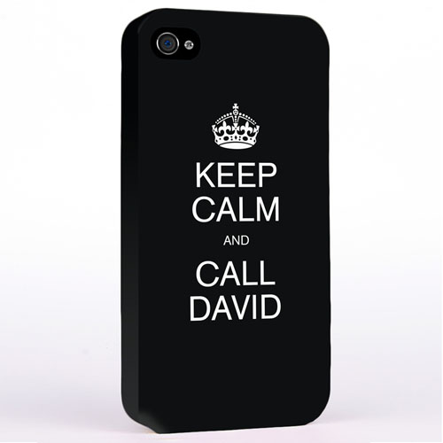 Black Keep Calm Slogan iPhone 4