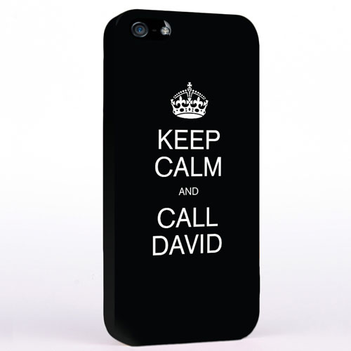 Black Keep Calm Slogan iPhone 5