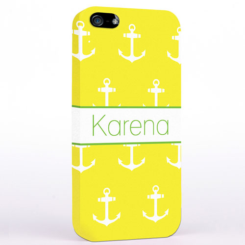 Yellow and Lime Cute Anchors