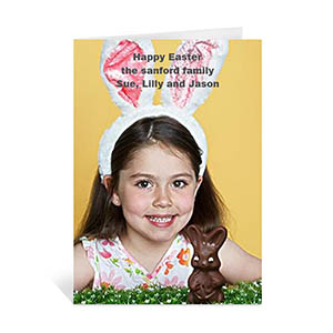 Easter Photo Greeting Cards, 5x7 Portrait Folded