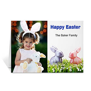 Classic Two Photo Collage Easter Card
