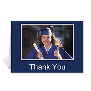 Graduation Thank You Card, Many Memories Blue
