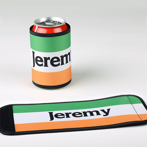 Irish Flag Personalized Can And Bottle Wrap