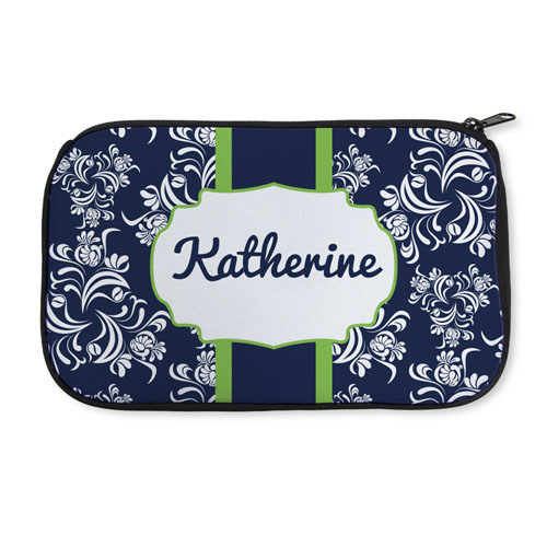 Personalized Neoprene Vintage Cosmetic Bag (6 X 10 Inch)