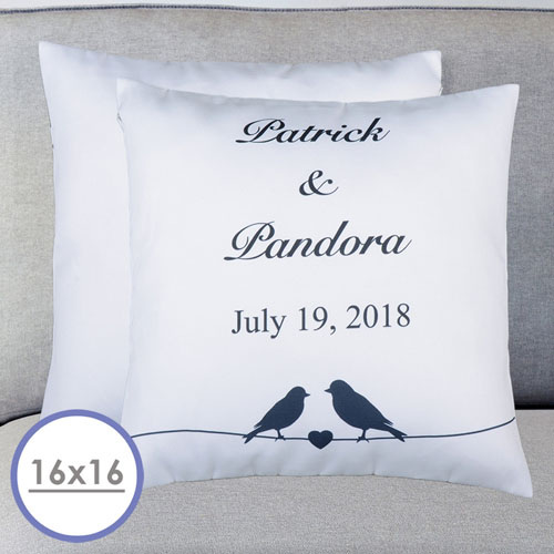 Wedding Couple Personalized Pillow Cushion Cover 16