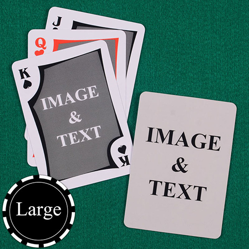 Large Size Modern Custom Front and Back Playing Cards