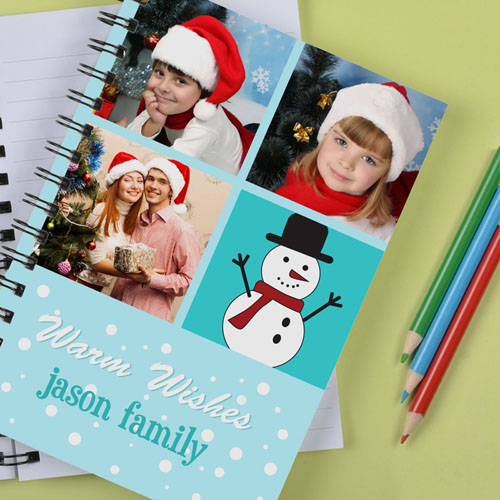 Personalized Warm Wishes Notebook