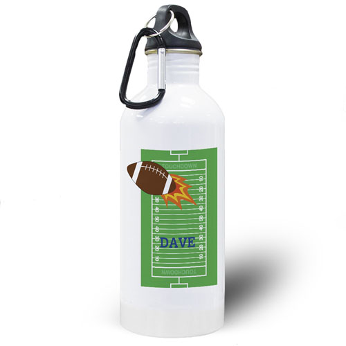 Football Personalized Kids Water Bottle
