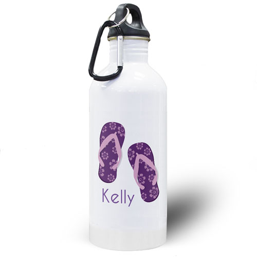 Flip Flops Personalized Water Bottle