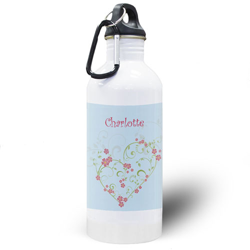 Floral Bridesmaid Personalized Water Bottle
