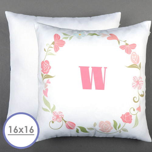 Floral Personalized Pillow Cushion Cover 16