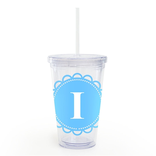 Ocean Lace Personalized Acrylic Double Wall Tumbler