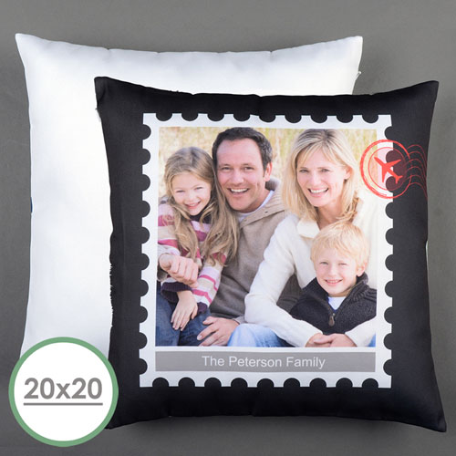 Stamp Personalized Large Pillow Cushion Cover 20
