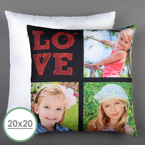 Love Arrow Red Personalized Large Pillow Cushion Cover 20