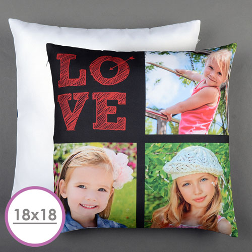 Love Arrow Red Personalized Large Cushion 18