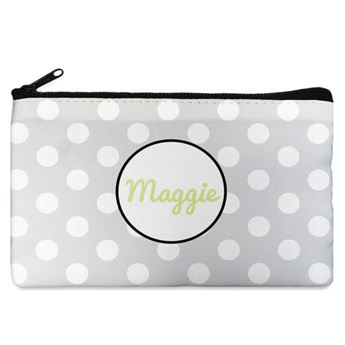 Dots Personalized Cosmetic Bag (Many Color)