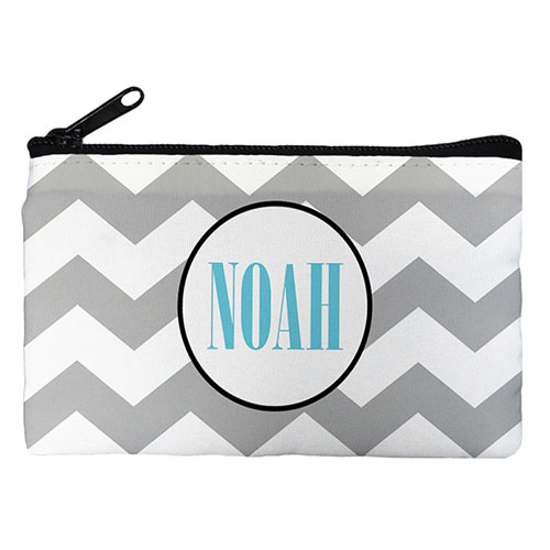 Chevron Personalized Cosmetic Bag (Many Color)