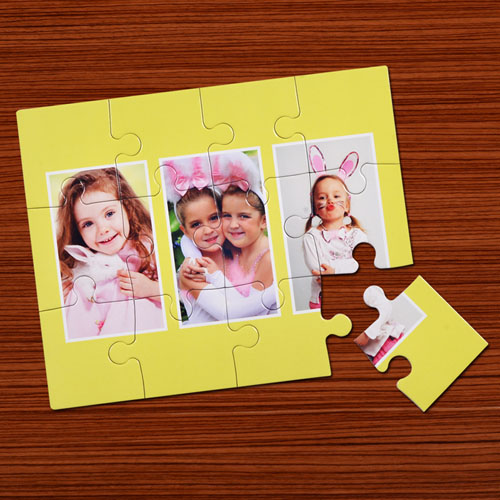 Personalized Large Piece Photo Puzzle Easter Gift