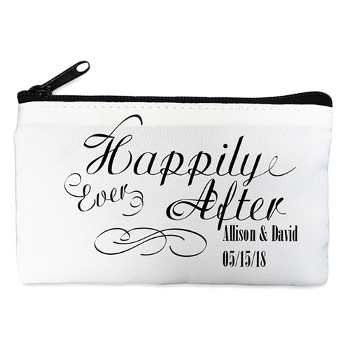 Happy Ever After Personalized Cosmetic Bag Medium