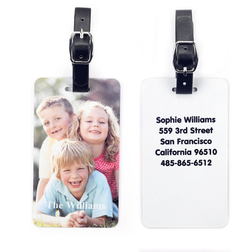 Custom Photo with your Contact Luggage Tag