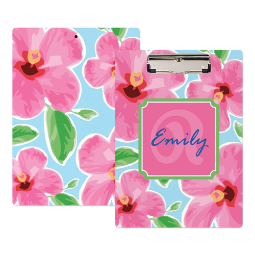 Bright Floral Personalized Clipboard