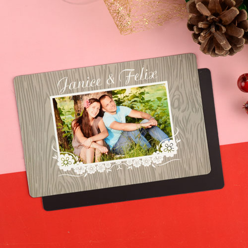 Woody Personalized Christmas Photo Magnet 4x6 Large