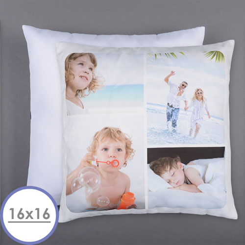 Personalized 4 Collage Photo Pillow 16