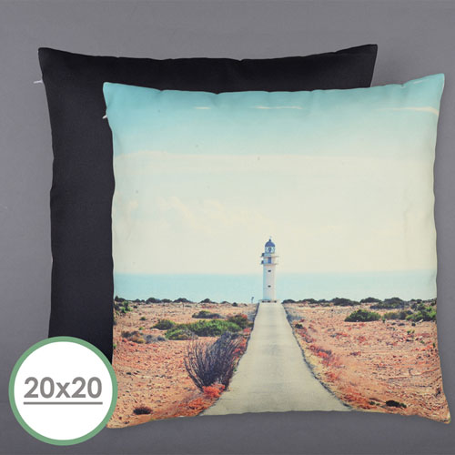 20 X 20 All Over Print Pillow (Black Back)  Cushion (No Insert) 