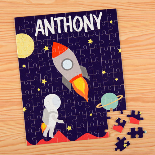 Space Personalized Name Kids Puzzle, 8x10