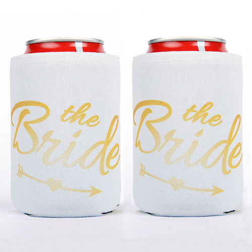 The Bride Personalized Wedding Can Cooler