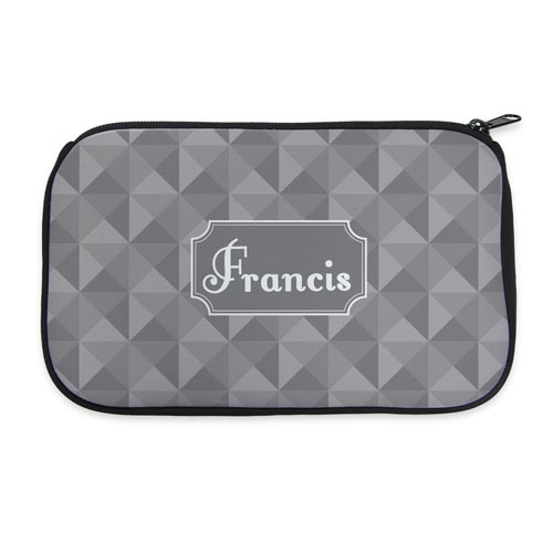 3D Grid Personalized Neoprene Cosmetic Bag