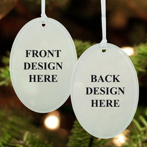 Design Your Own Photo Acrylic Ornament, Oval