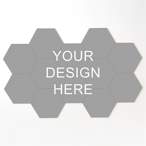 Personalized Hexagon Coaster Puzzle Tiles, Set of 12 Pieces
