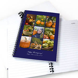 Blue Nine Collage Two Title NoteBook