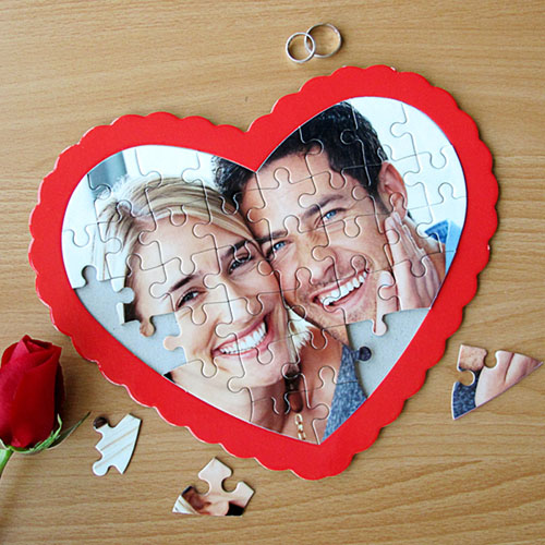 Your Own Photo Heart Puzzle