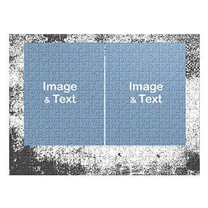 Two Collage Photo Jigsaw, Modern Texture