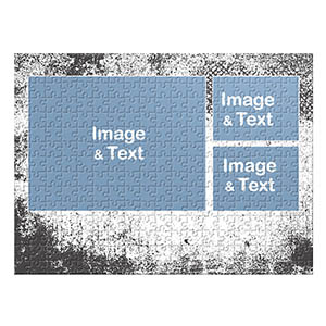 Three Collage Photo Puzzle, Modern Texture