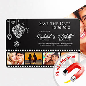 Personalized Fridge 4x6 Large Like In Movies Save The Date Magnet