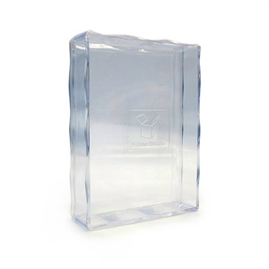 Clear plastic box for poker size playing cards